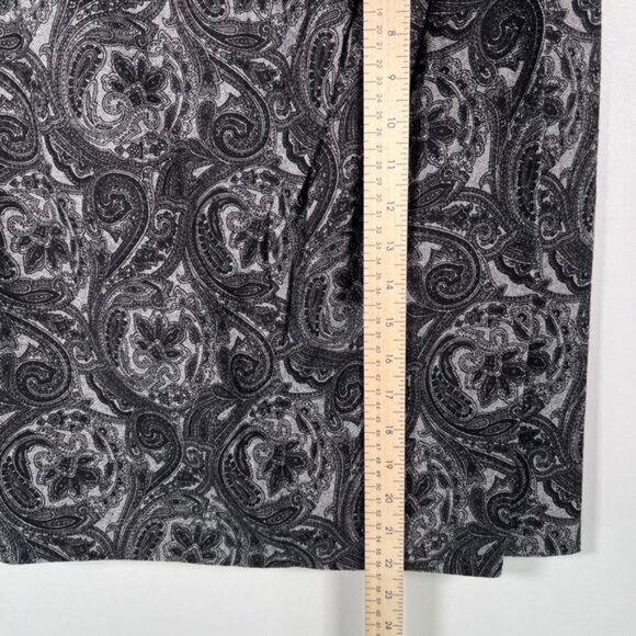 NWT TALBOTS WOOL Blend Paisley Wrap Pencil Lined Knee Length Skirt Size 4 - Picture 9 of 15